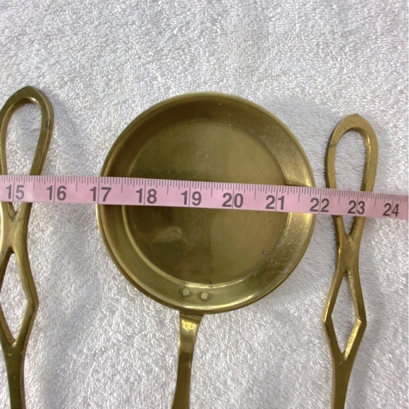 Vintage India Brass 3 Piece Hanging Set - Picture 5 of 5